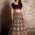 Mesmerizing Wine Sequins Embroidered semi velvet Lehenga choli for wedding