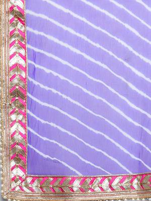 Blue woven faux georgette saree with blouse 4
