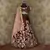 Maroon Zari, Resham, Sequins, dori Embroidered Velvet Semi Stitched bridal lehenga