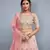 Light Pink Zari And Sequins Embroidered Art Silk Semi Stitched bridal lehenga