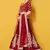 Maroon dori, resham, sequins Embroidered Velvet Semi Stitched bridal lehenga
