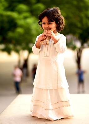 White Embroidered Rayon Stitched Lehenga 1