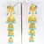 ETHNIC LONG Jadau PEARL FIROZA STUD JHUMKI EARRING