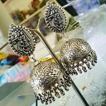 Oxidised German Silver Jhumki Earring 1