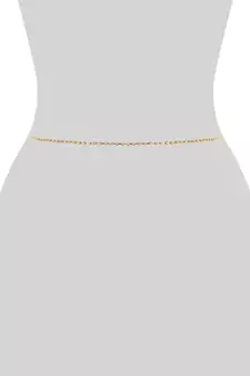 Designer Diamond Stone Golden Waist Belt Kamarbandh Kamarpatta Belly Hips Chain