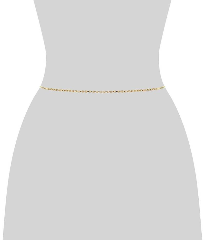 Designer Diamond Stone Golden Waist Belt Kamarbandh Kamarpatta Belly Hips Chain