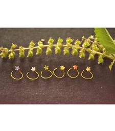 Designer 6 Star Colourful Nose Pin Combo Set Nose Ring