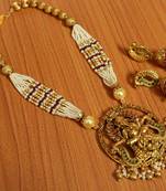 Gold Pearl Necklace-Sets