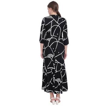 Black printed rayon  kurti 2