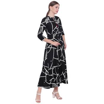 Black printed rayon  kurti 3