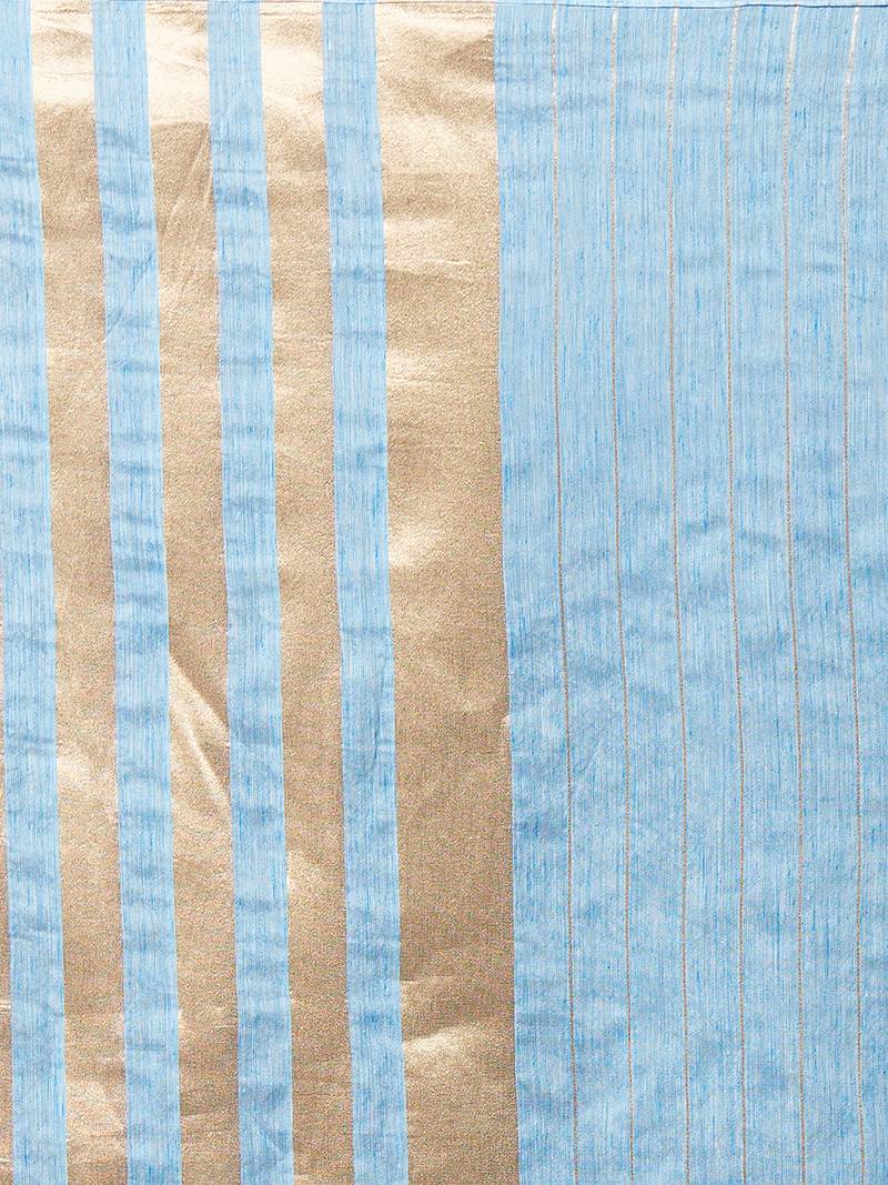 Blue Cotton Woven Dupatta for women