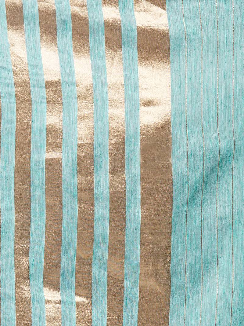 Green Cotton Woven Dupatta for women