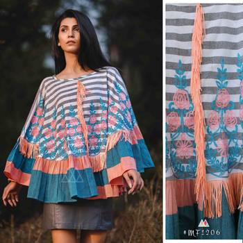 Lining Circular Poncho 1