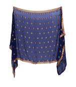 Anoma Navy Blue Color Chiffon Dupatta For Women'S & Girls