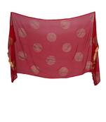 Anoma Red Color Silk  Dupatta For Women'S & Girls