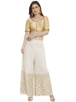 Gold Dupion Silk Readymade Padded Blouse 5