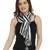 Black & White Cotton Striped Printed Stole/Scarf