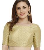 Gold Dupion Silk Readymade Padded Blouse
