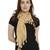 Fawn Cotton Self Printed Stole/Scarf