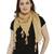 Fawn Cotton Self Printed Stole/Scarf