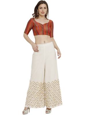 Multicolor Dupion Silk Readymade Padded Blouse 5