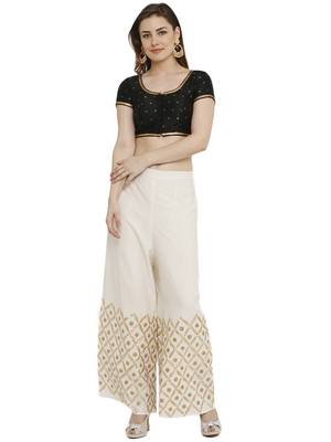 Black Dupion Silk Readymade Padded Blouse 5