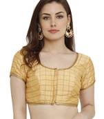 Gold Dupion Silk Readymade Padded Blouse
