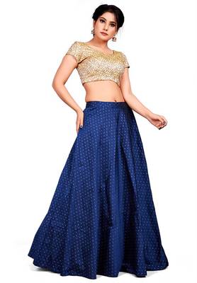 Gold Dupion Silk Readymade Padded Blouse 3