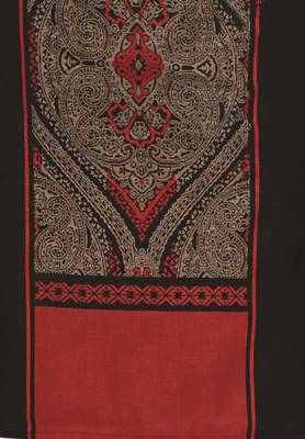 Black & Maroon Pure Cotton Printed Unstitched Kurti 4