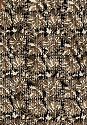 Beige & Black Pure Cotton Printed Unstitched Kurti 4