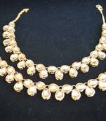 Kundan uncut bridal Golden payal anklet for women