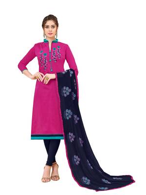 Pink embroidered banarasi silk salwar 1