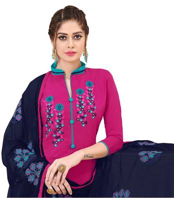 Pink embroidered banarasi silk salwar 2