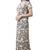 IMJI Nightwear Floral Printed Check Peter Pen Collar With Pocket Long Nighty For Women