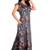 IMJI Nightwear Printed Umbrella Rayon Multicolour Long Nighty For Women Size M & XL