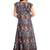 IMJI Nightwear Printed Umbrella Rayon Multicolour Long Nighty For Women Size M & XL