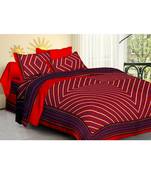 Rudra Lahariya Printed 100% Cotton Comfort  Double Bedsheets with 2 Pillow Cover