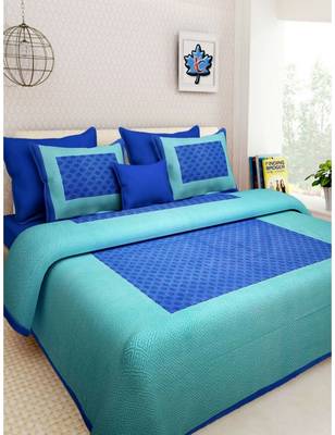 Rudra Booty Design Printed Double BEDSHEET with Two Pillow Cover 1
