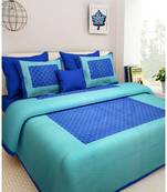 Rudra Booty Design Printed Double BEDSHEET with Two Pillow Cover