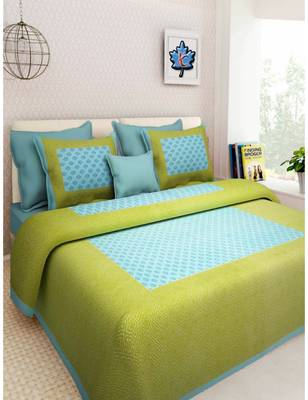 Rudra Booty Design Printed Double BEDSHEET with Two Pillow Cover 1