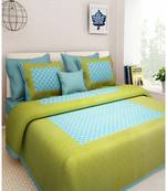 Rudra Booty Design Printed Double BEDSHEET with Two Pillow Cover