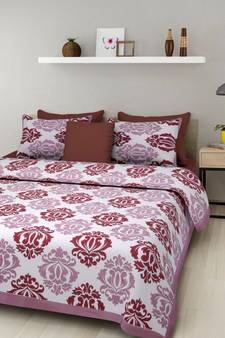 Rudra 100% Cotton Rajasthani Jaipuri Sanganeri Traditional  Double Bed Sheet with 2 Pillow Covers