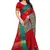 Red Plain Cotton Silk Saree With Blouse