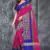 Rani Pink Plain Cotton Silk Saree With Blouse
