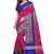 Rani Pink Plain Cotton Silk Saree With Blouse