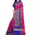 Rani Pink Plain Cotton Silk Saree With Blouse