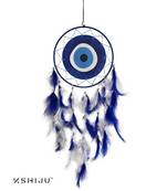 Kshiju print evil eye protection dream catcher, handmade, wall art, boho wall decor