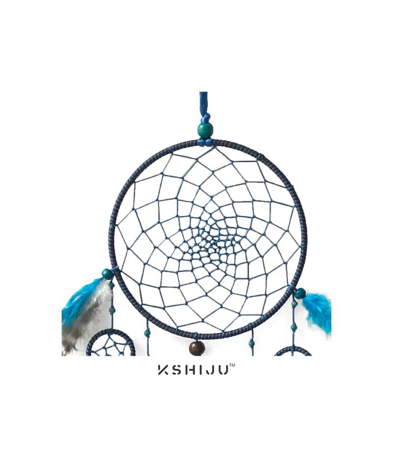 Kshiju multicolor handmade seven ring dream catcher wall art, spiritual, boho wall decor