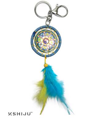 Kshiju's ashtamangla dream catcher good luck charm key chain keyring handbag charm 1