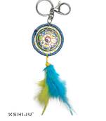 Kshiju's ashtamangla dream catcher good luck charm key chain keyring handbag charm